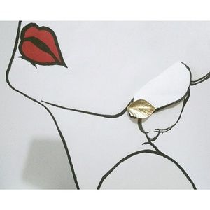 Vintage Trifari veined leaf clip on earrings